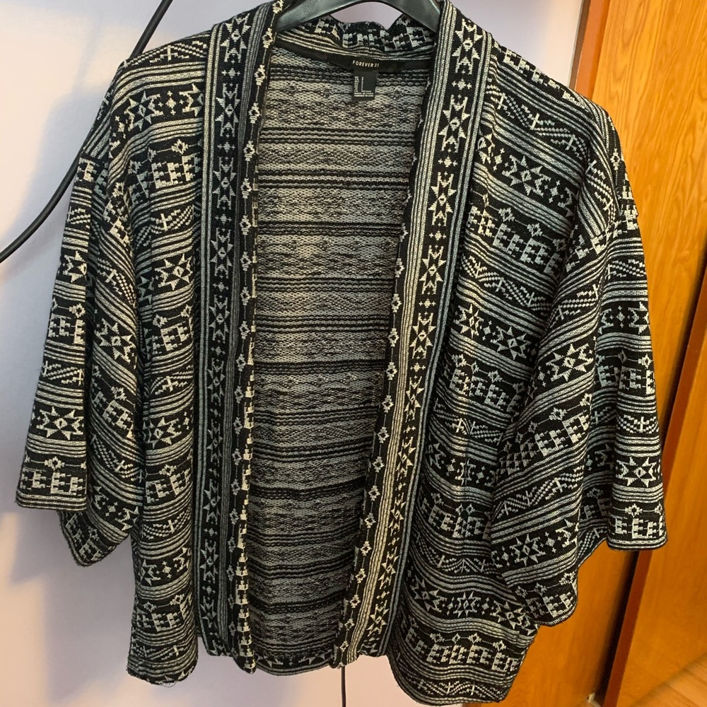 Baggy Short Sleeve Cardigan